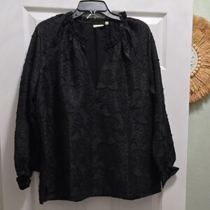 Elegant Black Women's Top and Skirt